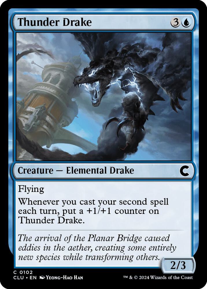 Thunder Drake 102 card from Ravnica: Clue Edition