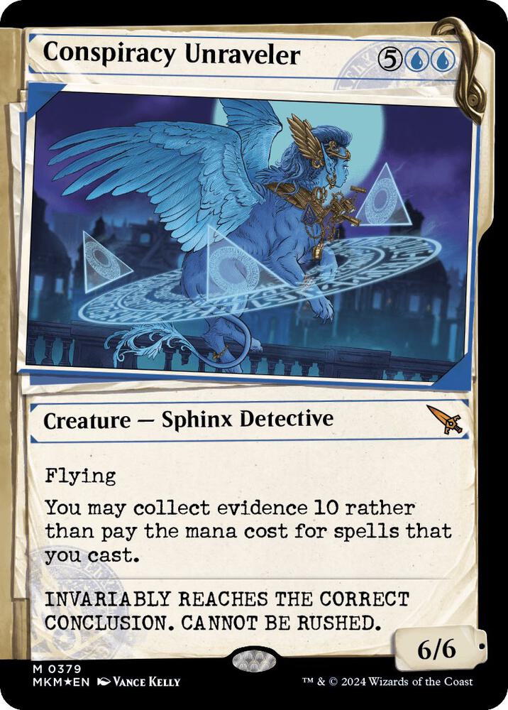 Conspiracy Unraveler (Showcase) (Invisible Ink) 379 card from Murders at Karlov Manor