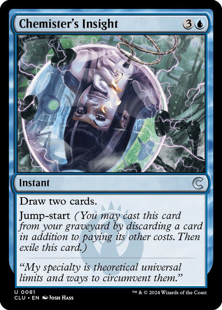 Chemister's Insight 81 card from Ravnica: Clue Edition