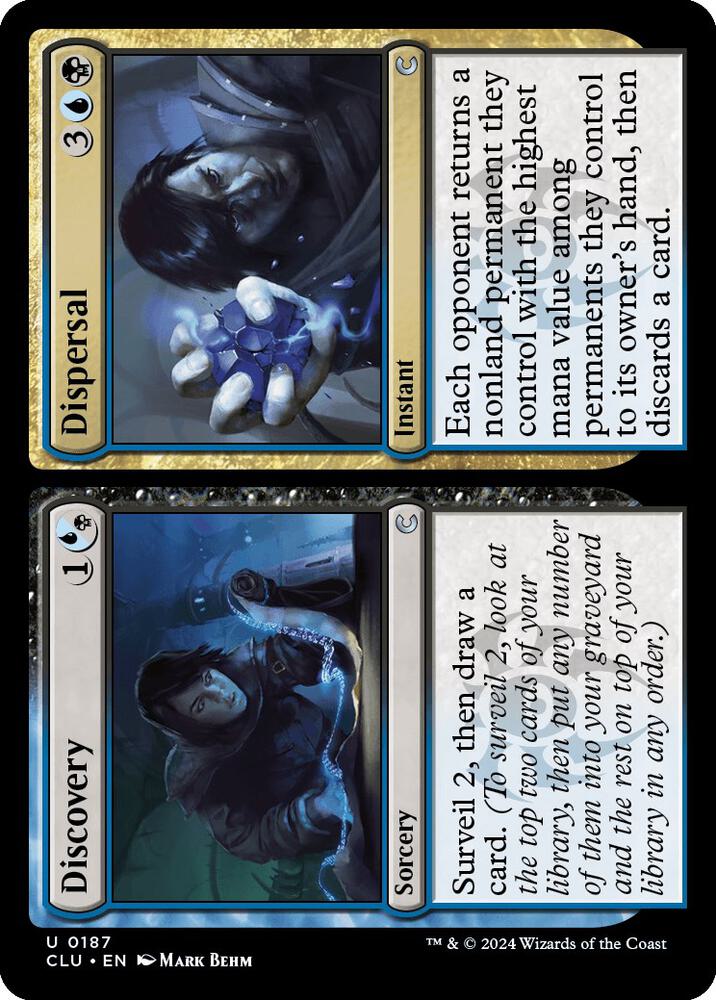 Discovery // Dispersal 187 card from Ravnica: Clue Edition