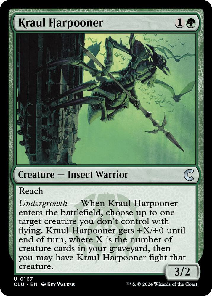 Kraul Harpooner 167 card from Ravnica: Clue Edition