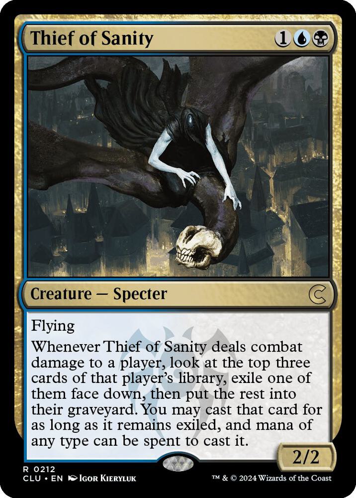 Thief of Sanity 212 card from Ravnica: Clue Edition