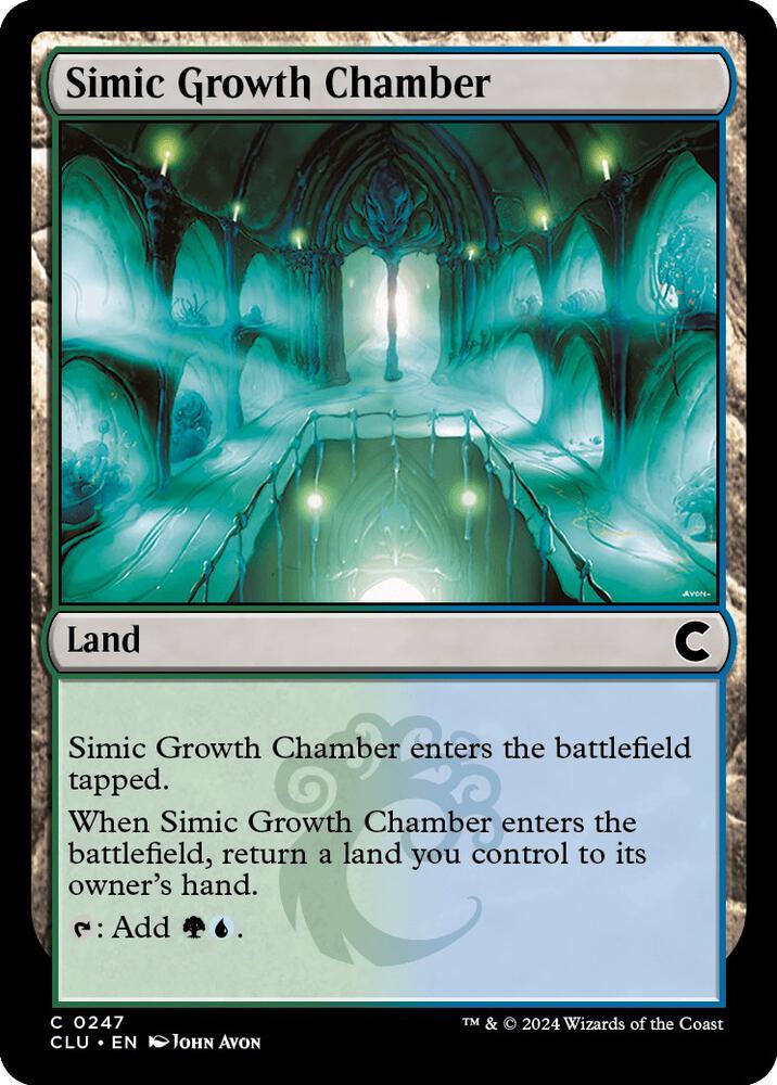 Simic Growth Chamber 247 card from Ravnica: Clue Edition