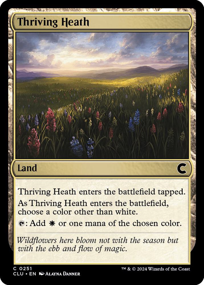 Thriving Heath 251 card from Ravnica: Clue Edition