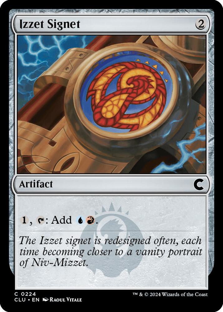Izzet Signet 224 card from Ravnica: Clue Edition