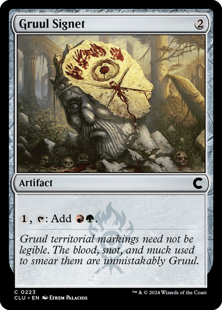 Gruul Signet 223 card from Ravnica: Clue Edition