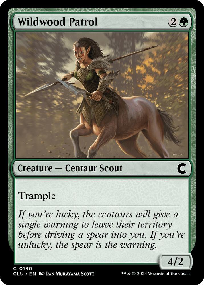 Wildwood Patrol 180 card from Ravnica: Clue Edition