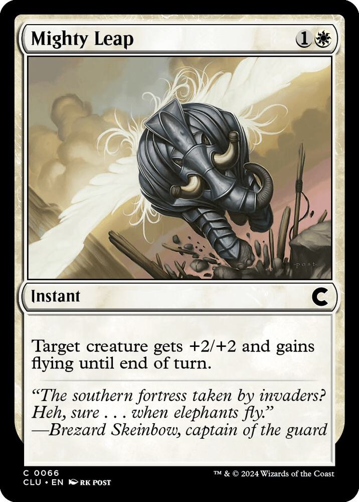 Mighty Leap 66 card from Ravnica: Clue Edition