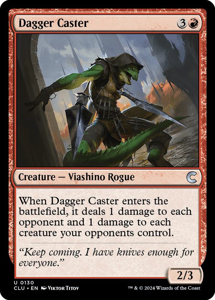 Dagger Caster 130 card from Ravnica: Clue Edition