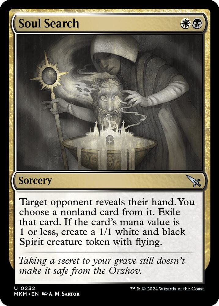 Soul Search 232 card from Murders at Karlov Manor