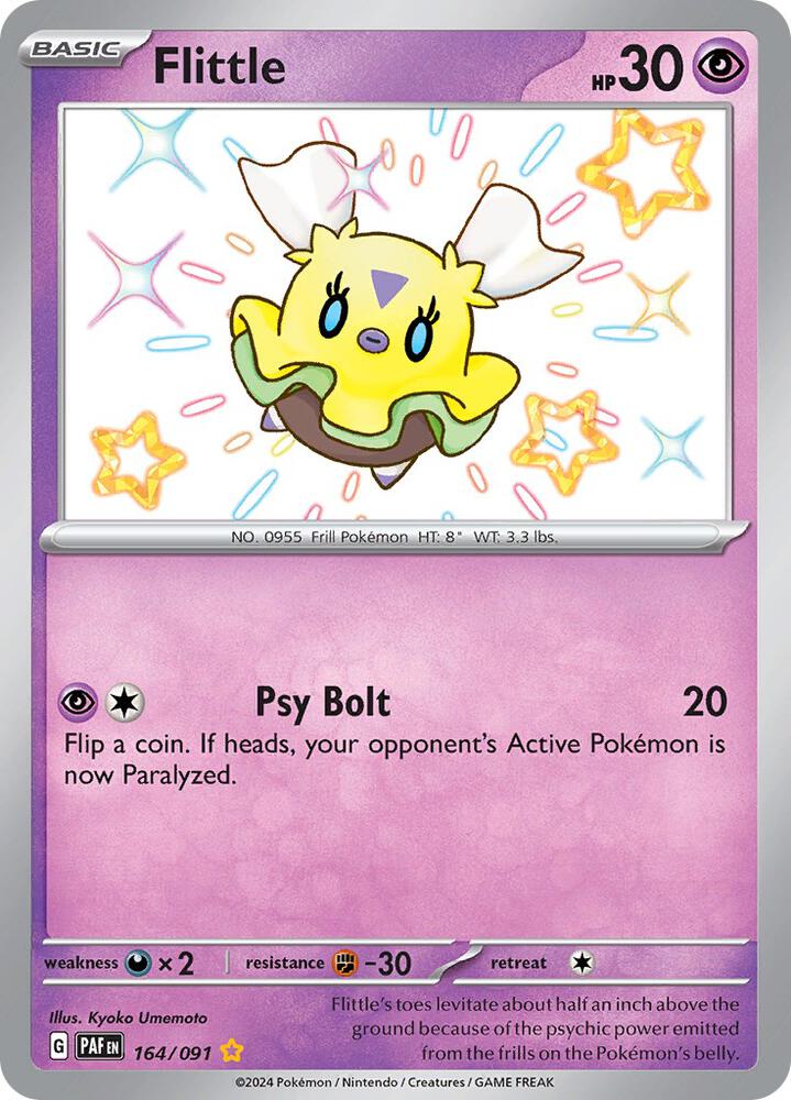 Flittle 164/091 card from SV: Paldean Fates