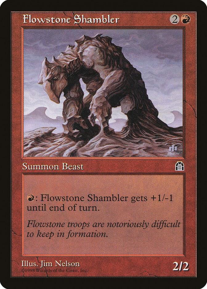 Flowstone Shambler card from Stronghold