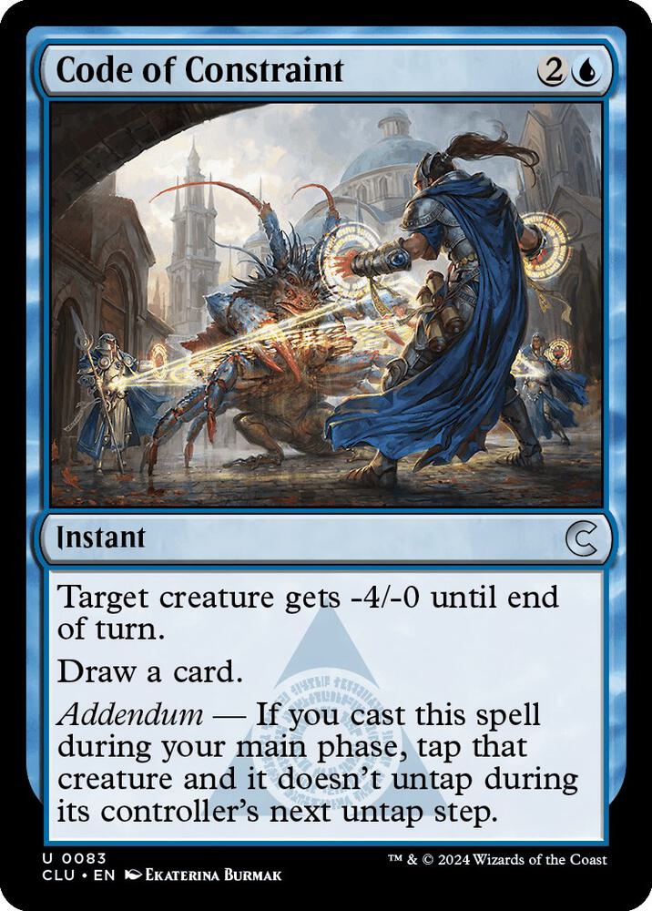 Code of Constraint 83 card from Ravnica: Clue Edition