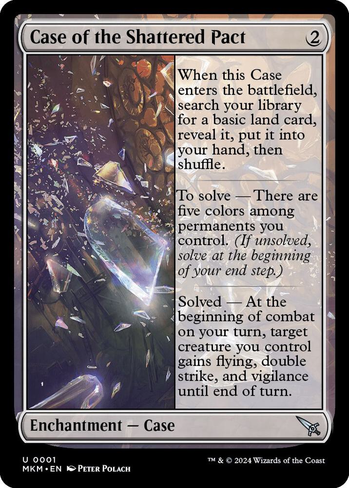 Case of the Shattered Pact 1 card from Murders at Karlov Manor