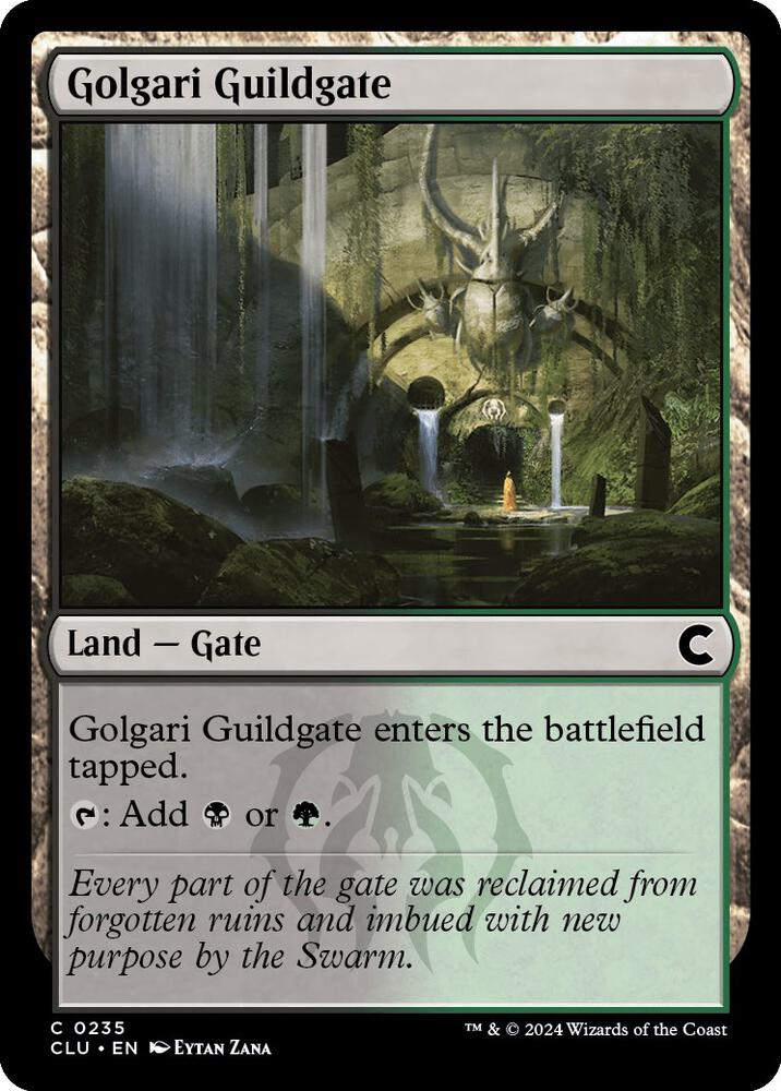Golgari Guildgate 235 card from Ravnica: Clue Edition