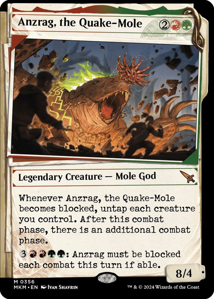 Anzrag, the Quake-Mole (Showcase) 356 card from Murders at Karlov Manor