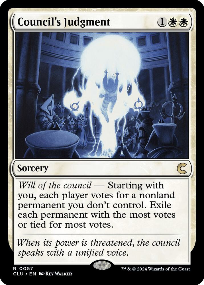 Council's Judgment 57 card from Ravnica: Clue Edition