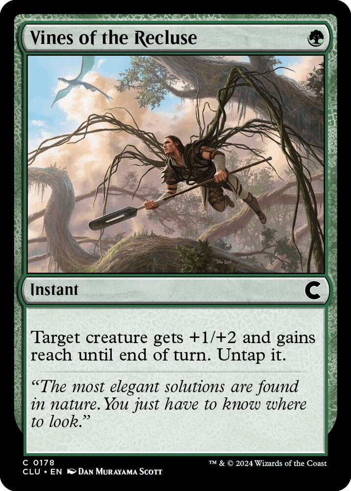 Vines of the Recluse 178 card from Ravnica: Clue Edition