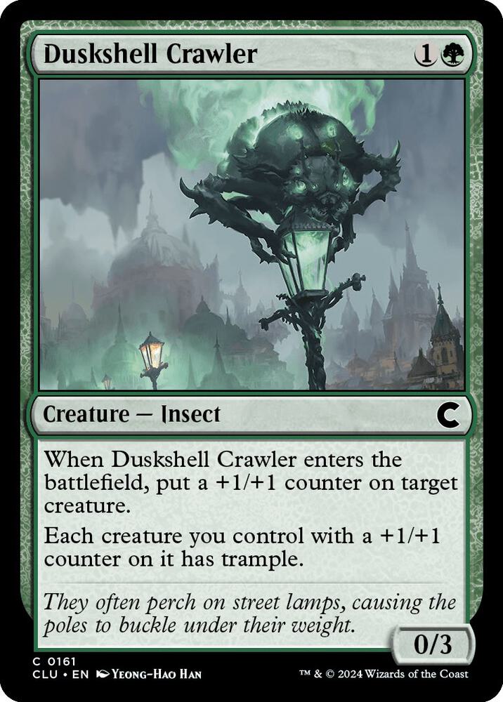 Duskshell Crawler 161 card from Ravnica: Clue Edition