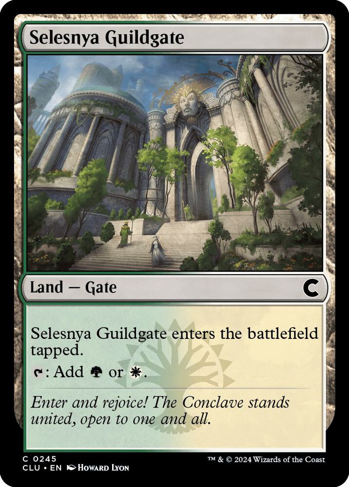 Selesnya Guildgate 245 card from Ravnica: Clue Edition