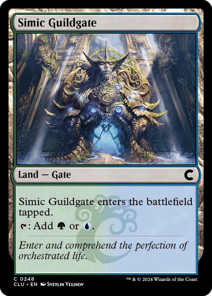 Simic Guildgate 248 card from Ravnica: Clue Edition