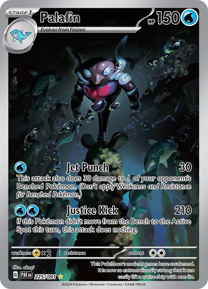 Palafin 225/091 card from SV: Paldean Fates