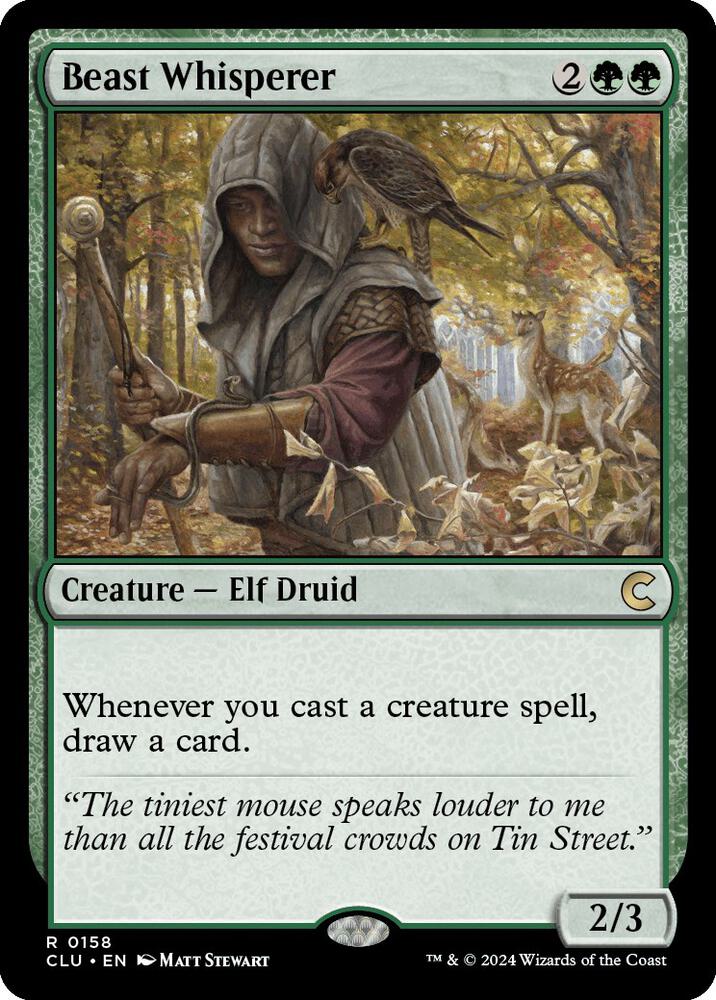 Beast Whisperer 158 card from Ravnica: Clue Edition