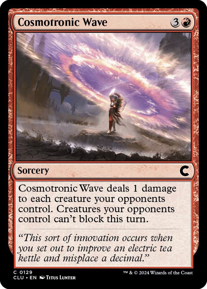 Cosmotronic Wave 129 card from Ravnica: Clue Edition