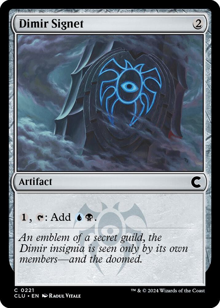 Dimir Signet 221 card from Ravnica: Clue Edition