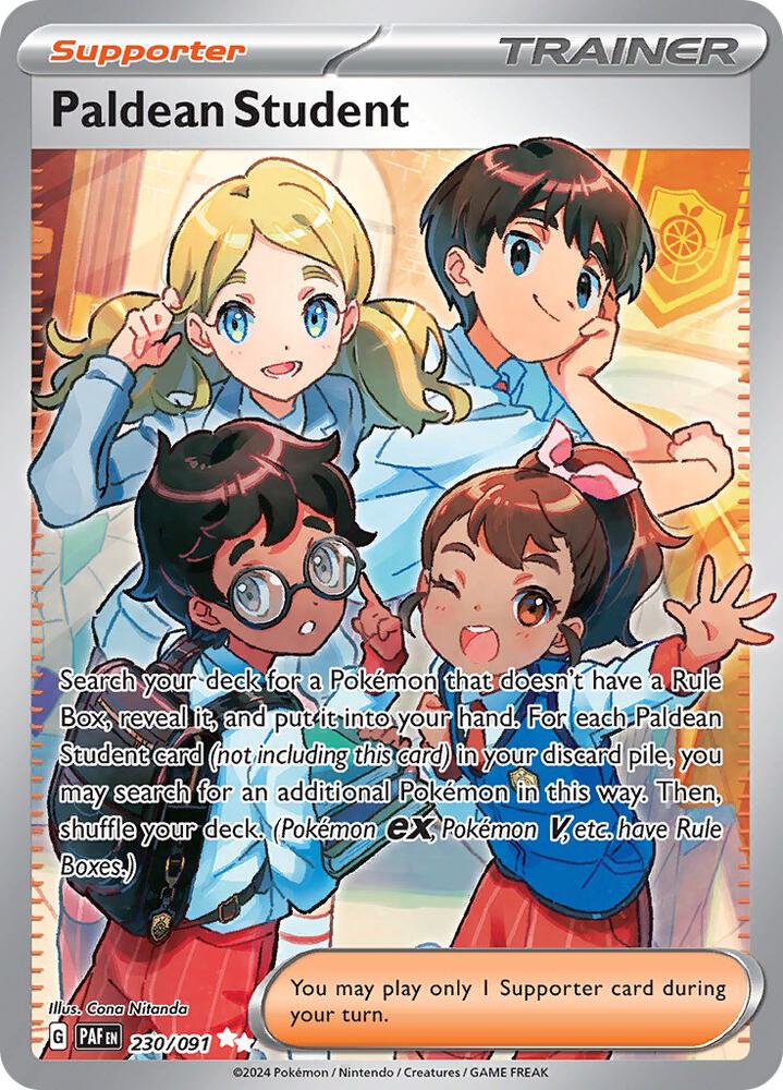 Paldean Student 230/091 card from SV: Paldean Fates