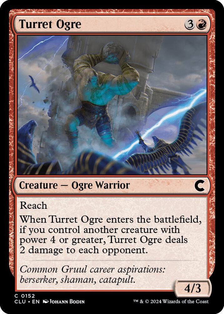 Turret Ogre 152 card from Ravnica: Clue Edition