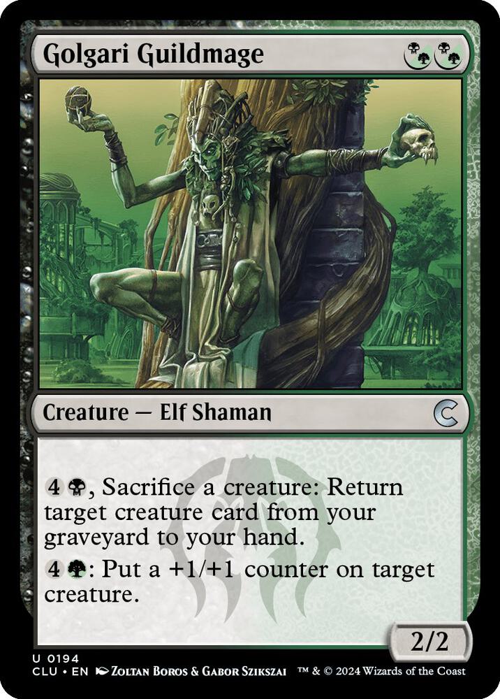 Golgari Guildmage 194 card from Ravnica: Clue Edition