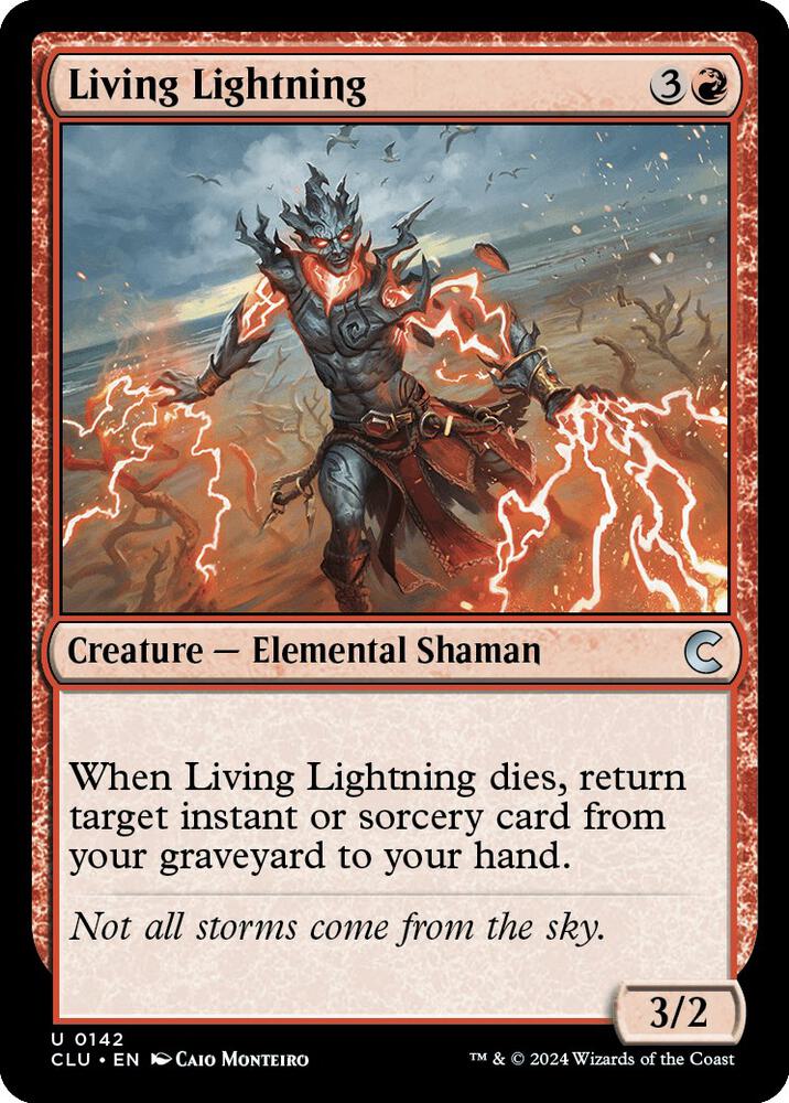 Living Lightning 142 card from Ravnica: Clue Edition