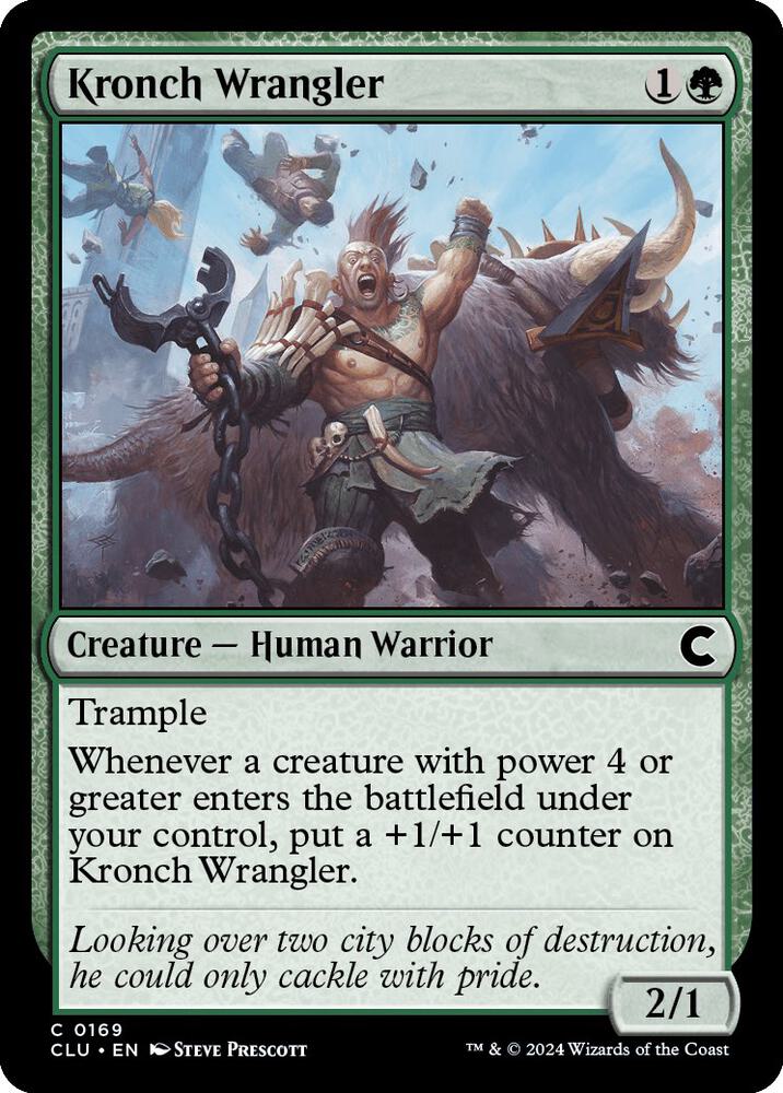 Kronch Wrangler 169 card from Ravnica: Clue Edition