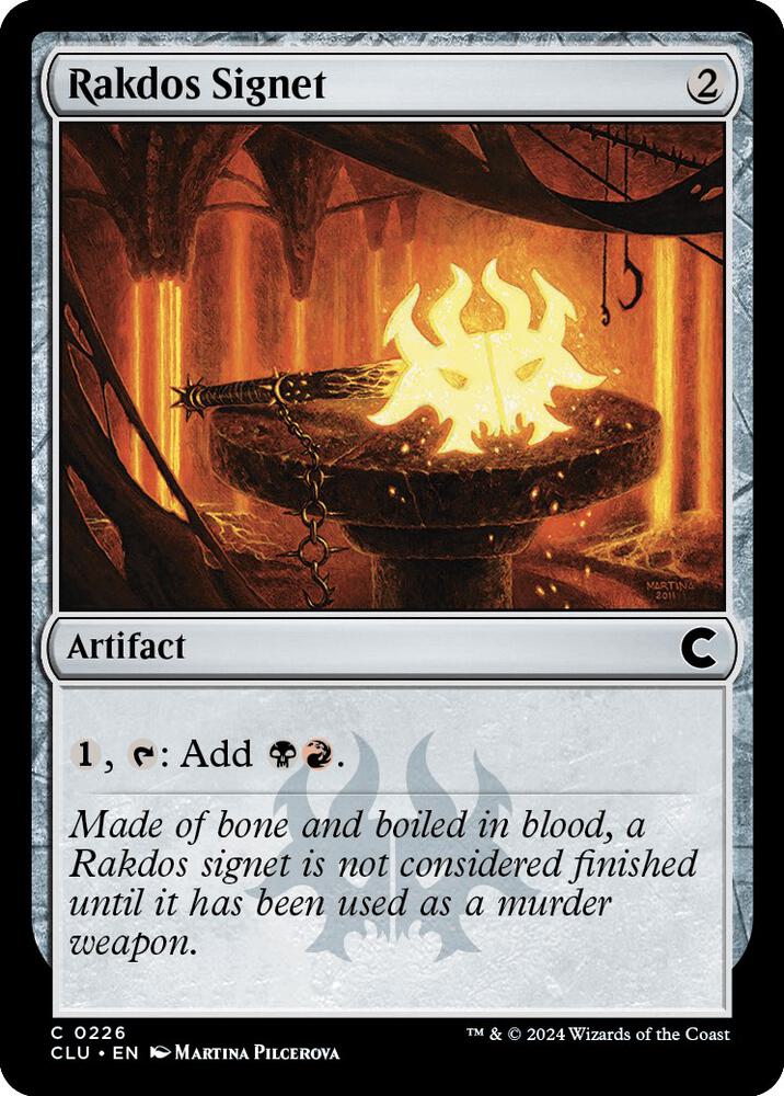 Rakdos Signet 226 card from Ravnica: Clue Edition