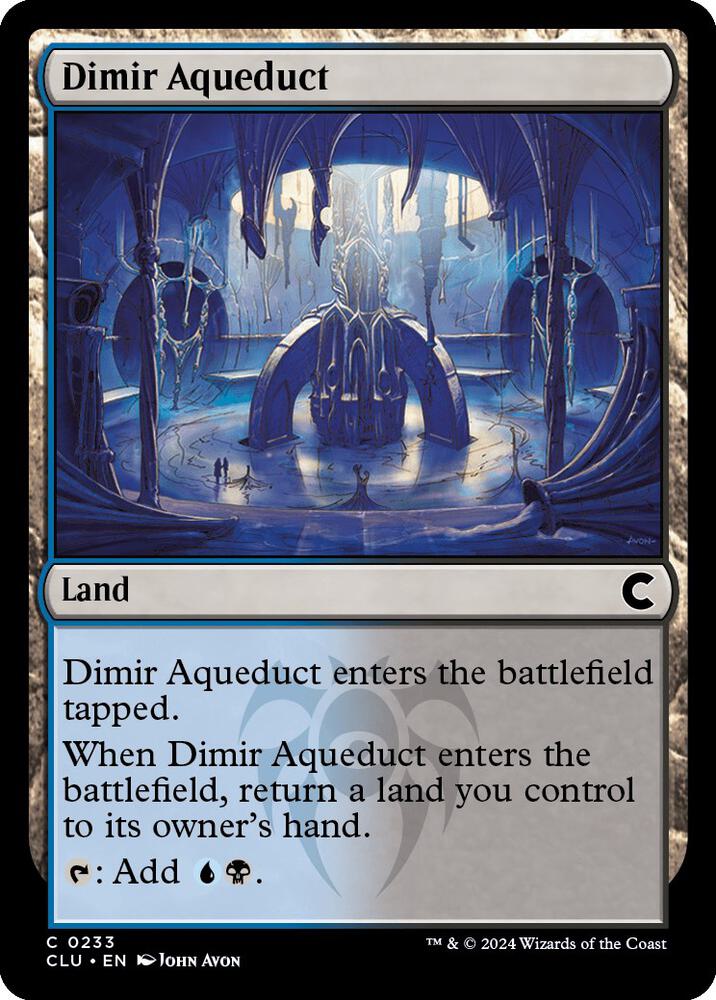 Dimir Aqueduct 233 card from Ravnica: Clue Edition
