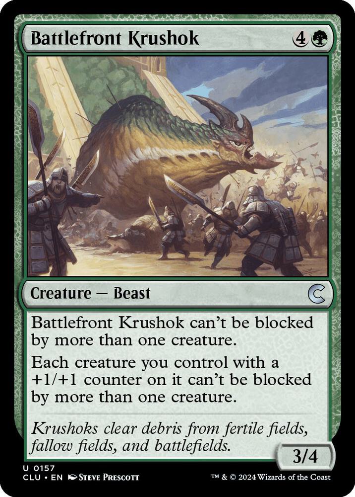 Battlefront Krushok 157 card from Ravnica: Clue Edition