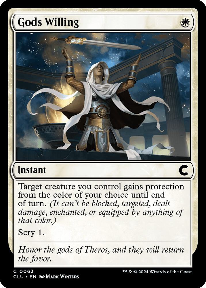 Gods Willing 63 card from Ravnica: Clue Edition