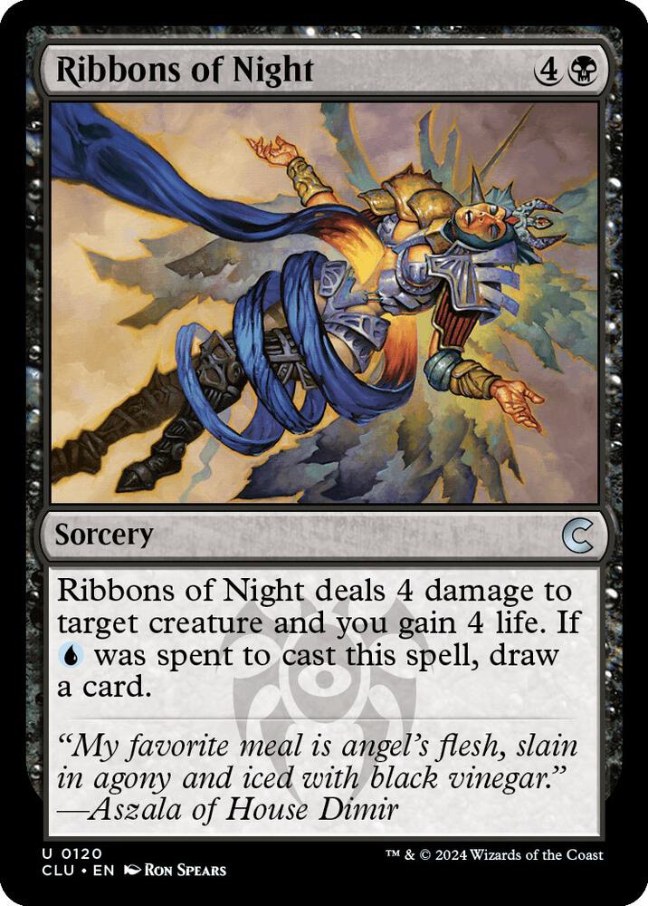 Ribbons of Night 120 card from Ravnica: Clue Edition