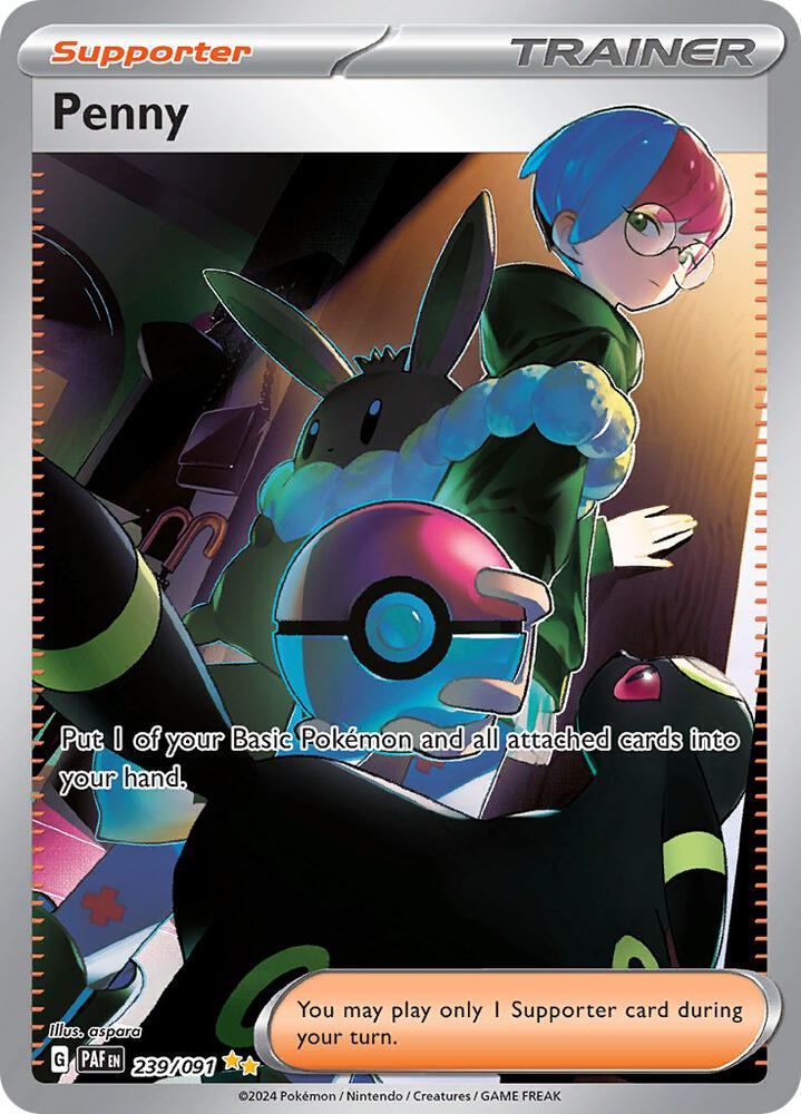 Penny 239/091 card from SV: Paldean Fates