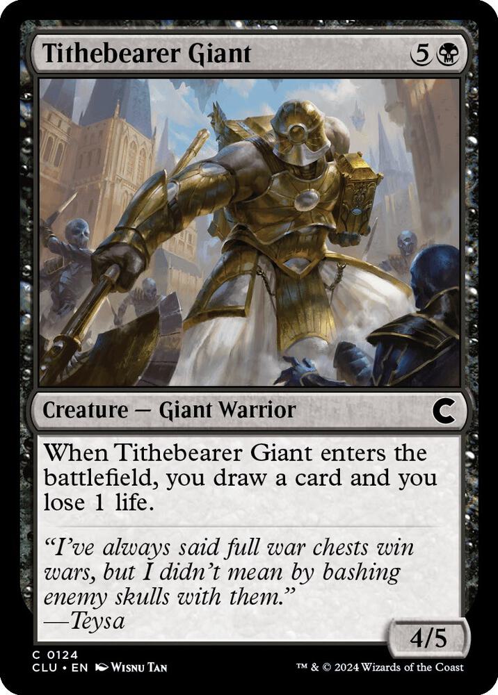 Tithebearer Giant 124 card from Ravnica: Clue Edition