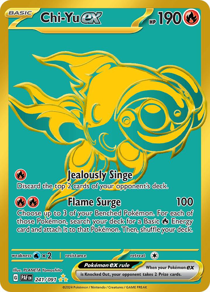 Chi-Yu ex 241/091 card from SV: Paldean Fates