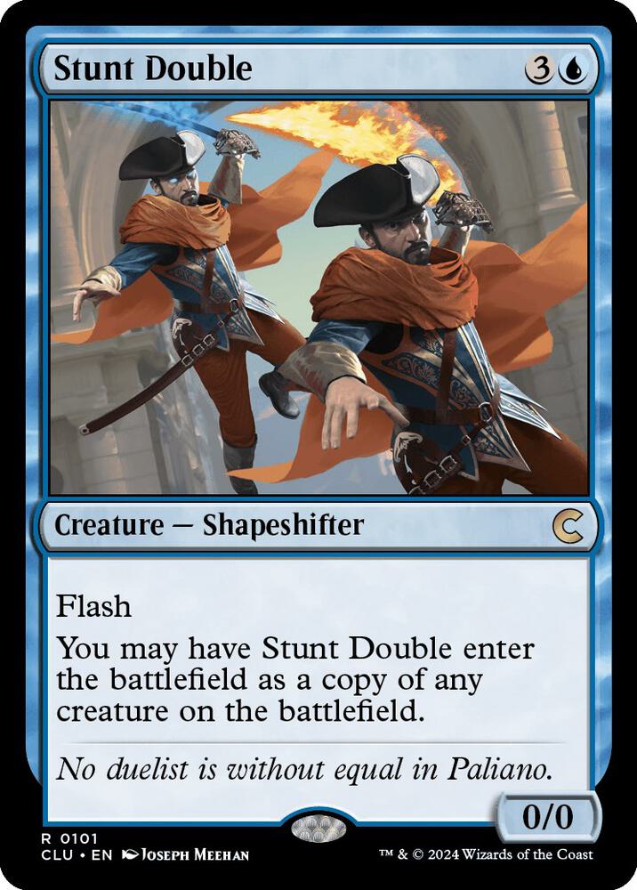 Stunt Double 101 card from Ravnica: Clue Edition