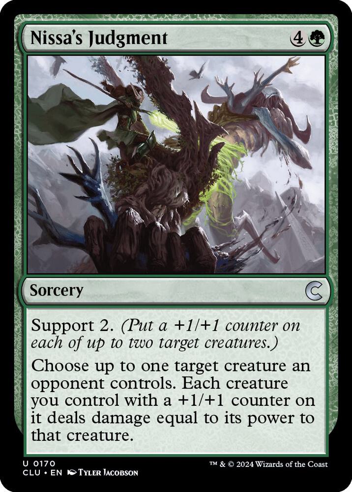 Nissa's Judgment 170 card from Ravnica: Clue Edition