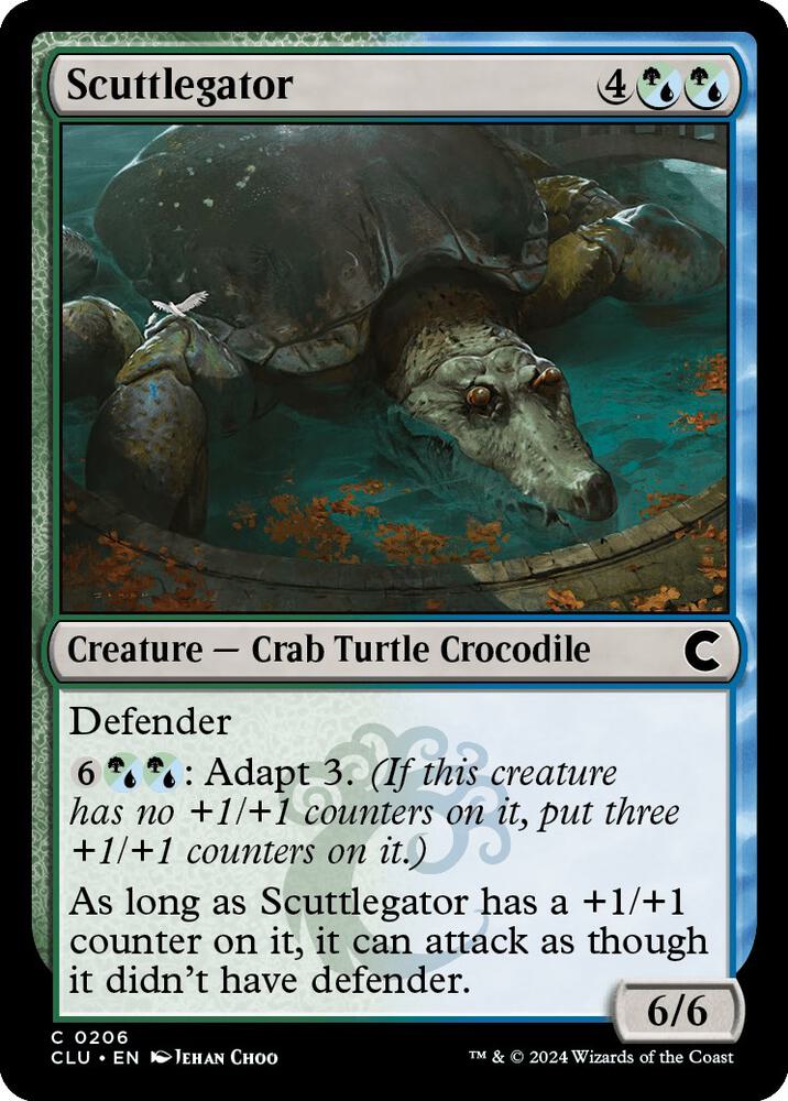 Scuttlegator 206 card from Ravnica: Clue Edition