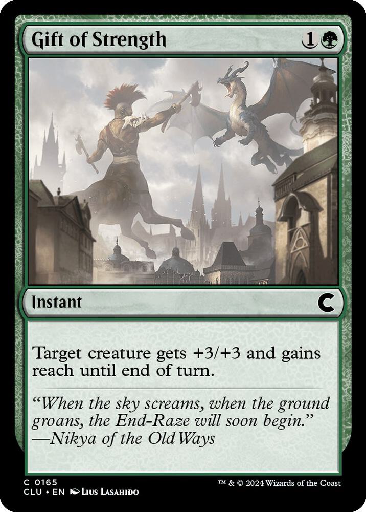Gift of Strength 165 card from Ravnica: Clue Edition