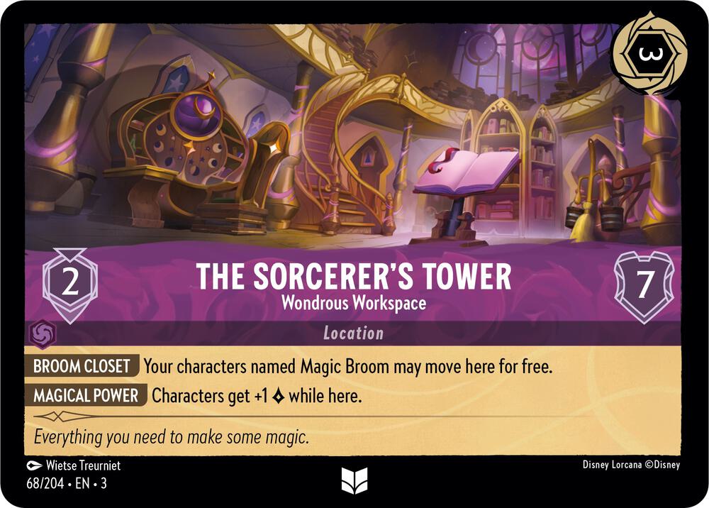 The Sorcerer's Tower - Wondrous Workspace 68/204 card from Into the Inklands
