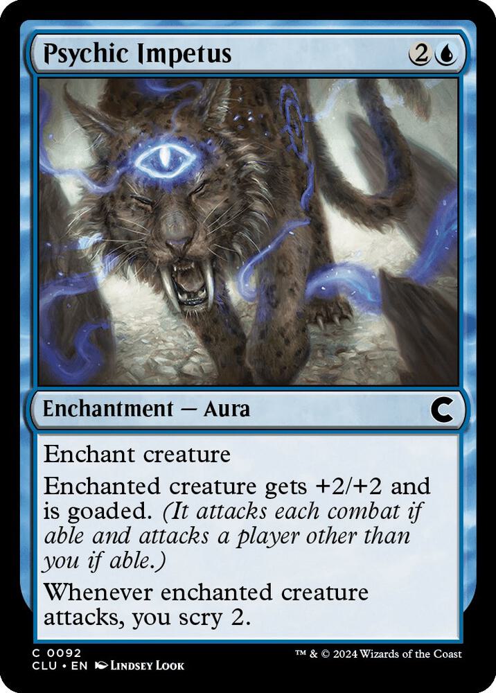 Psychic Impetus 92 card from Ravnica: Clue Edition