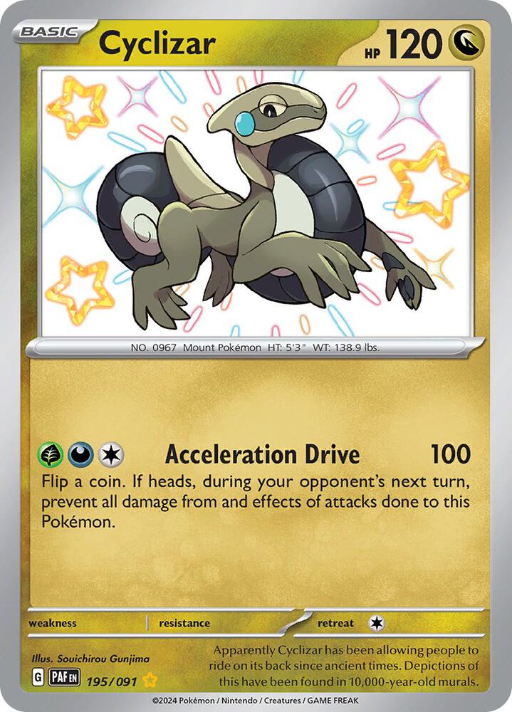 Cyclizar 195/091 card from SV: Paldean Fates