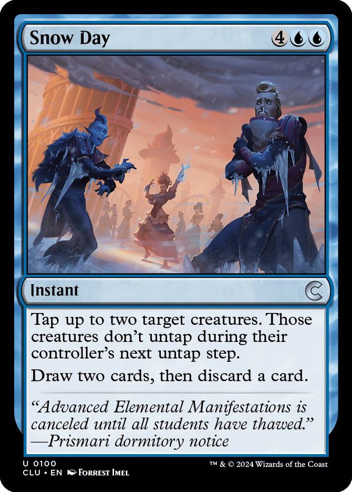 Snow Day 100 card from Ravnica: Clue Edition
